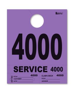 4 Part Heavy Brite Disp. No. - HB4P-4 - Purple - 4000-4999