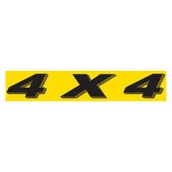 Yellow & BlackSlogan - 4 X 4 - Qty. 12