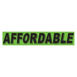 Option – Flourescent Green & Black Slogan - Affordable - Qty. 12