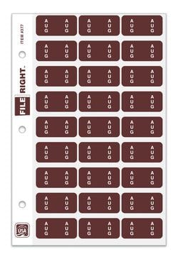 Month August Ring Book QTY. 270 per Set