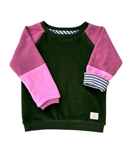 Waldgrün Altrosa Rosa