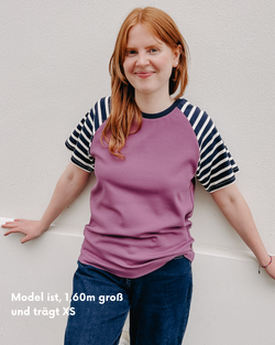 Ähnliche Produkte – Aubergine - Creme - Blau gestreift