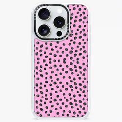 Classic MagSafe Compatible Glitter Polka Pink Case