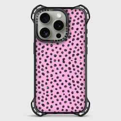 Bounce MagSafe Compatible Glitter Polka Pink Phone Case