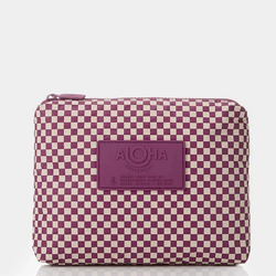 Print – Tiny Check - Sandstone/Plum