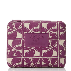 Print – Lattice - Sandstone/Plum