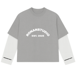 Double sleeve – Grey 7 White