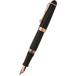 Black Satin/Rose Gold