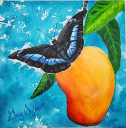 Banded King Shoemaker Butterfly Blue