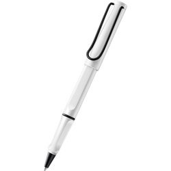 Lamy Safari Rollerball Pen in White with Black Clip 2022