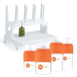Includes – Bundle and Save! White Rack & Orange Bottle Set