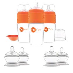 Color – Bundle & Save! 9oz Bottle 3-Pack & #3 Nipples & #4 Nipples