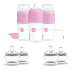 Color – Bundle & Save! 9oz Bottle 3-Pack & #3 Nipples & #4 Nipples