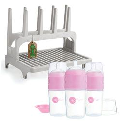Includes – Bundle and Save! Gray Rack & Pink 9oz 3-Pack