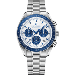 Dial Color / Band – White/ Blue - Steel Bracelet