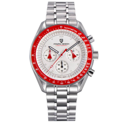 Dial Color / Band – Red - Steel Bracelet