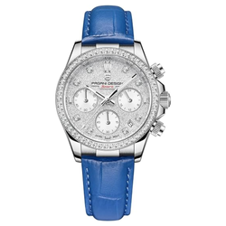 Dial Color / Strap – White-Blue Strap