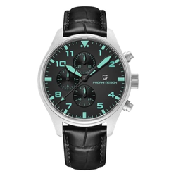Dial Color / Strap – Black Neon -Black Leather