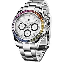 Dial Color / Band – White Rainbow