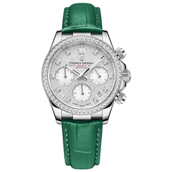 Dial Color / Strap – White-Green Strap
