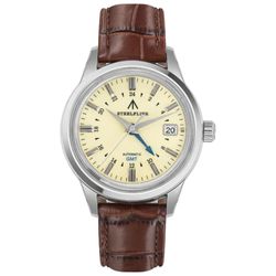 SF791 – Cream - Brown Leather