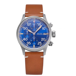 Dial Color / Strap – Blue-Brown Strap