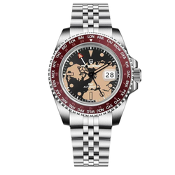 Dial Color / Bracelet – Maroon Map - Jubilee