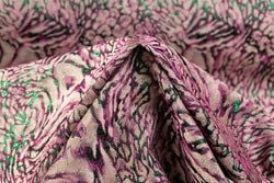 Fuchsia / Green / Beige