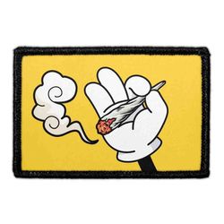MARIJUANA, WE'D SMOKE THAT – CARTOON HAND WITH JOINT