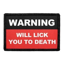 DOGS - GUARD DOG & WARNING – WARNING WILL LICK YOU TO DEATH