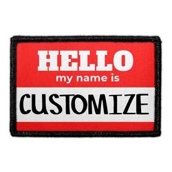 CUSTOMIZABLE - HELLO MY NAME IS – RED