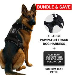 X-LARGE BUNDLES: CUSTOM PATCH & HARNESS – Custom 4-Lines Text Patch + Harness