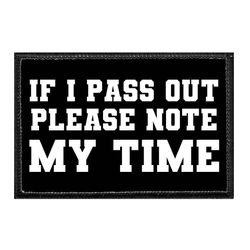 FITNESS / HEALTH – IF I PASS OUT PLEASE NOTE MY TIME