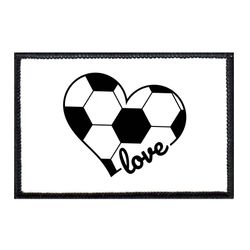 SOCCER HEART - WHITE AND BLACK