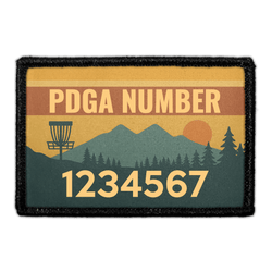 DISC GOLF – Custom - PDGA Number - Mountain Retro