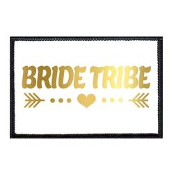 WEDDING - BACHELORETTE PARTY – BRIDE TRIBE - ARROWS - GOLD AND WHITE