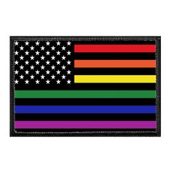 LGBTQ+ – US FLAG - RAINBOW STRIPES
