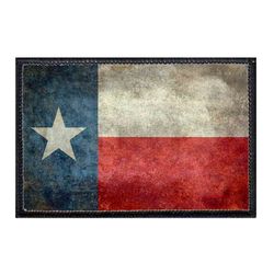 TEXAS STATE FLAG - DISTRESSED - COLOR