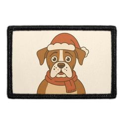 Santa's Sidekicks Collection: – Boxer Dog With Santa Hat
