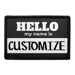 CUSTOMIZABLE - HELLO MY NAME IS – BLACK
