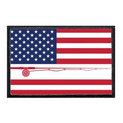 FISHING – US FLAG - FLY FISHING - COLOR