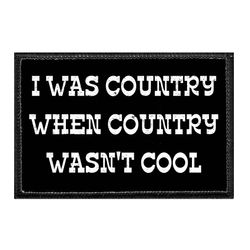 I WAS COUNTRY WHEN COUNTRY WASN'T COOL