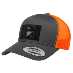 Color – Charcoal & Neon Orange