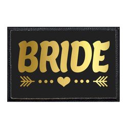 BRIDE - ARROWS - BLACK AND GOLD