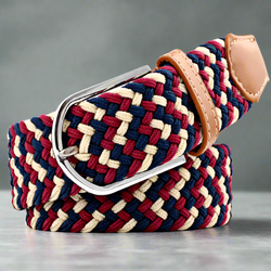 Colour – Navy, Red & Beige