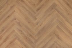 Floer Walvisgraat Klik PVC – Narwal Nootbruin