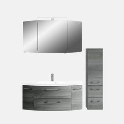 Ausführung – Waschtisch, Unterschrank, Spiegelschrank und Hochschrank