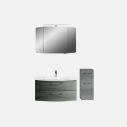 Ausführung – Waschtisch, Unterschrank, Spiegelschrank und Midischrank
