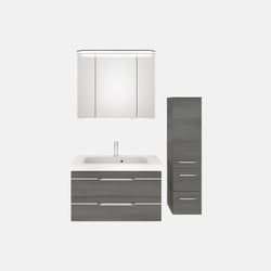 Ausführung – Waschtisch, Unterschrank, Spiegelschrank und Hochschrank