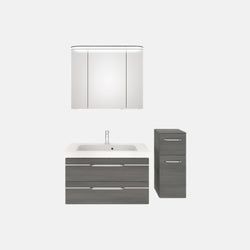 Ausführung – Waschtisch, Unterschrank, Spiegelschrank und Midischrank